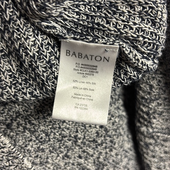 Aritzia Babaton Women’s Linen and Silk V Neck Knit Sweater Size Small - Picture 3 of 9